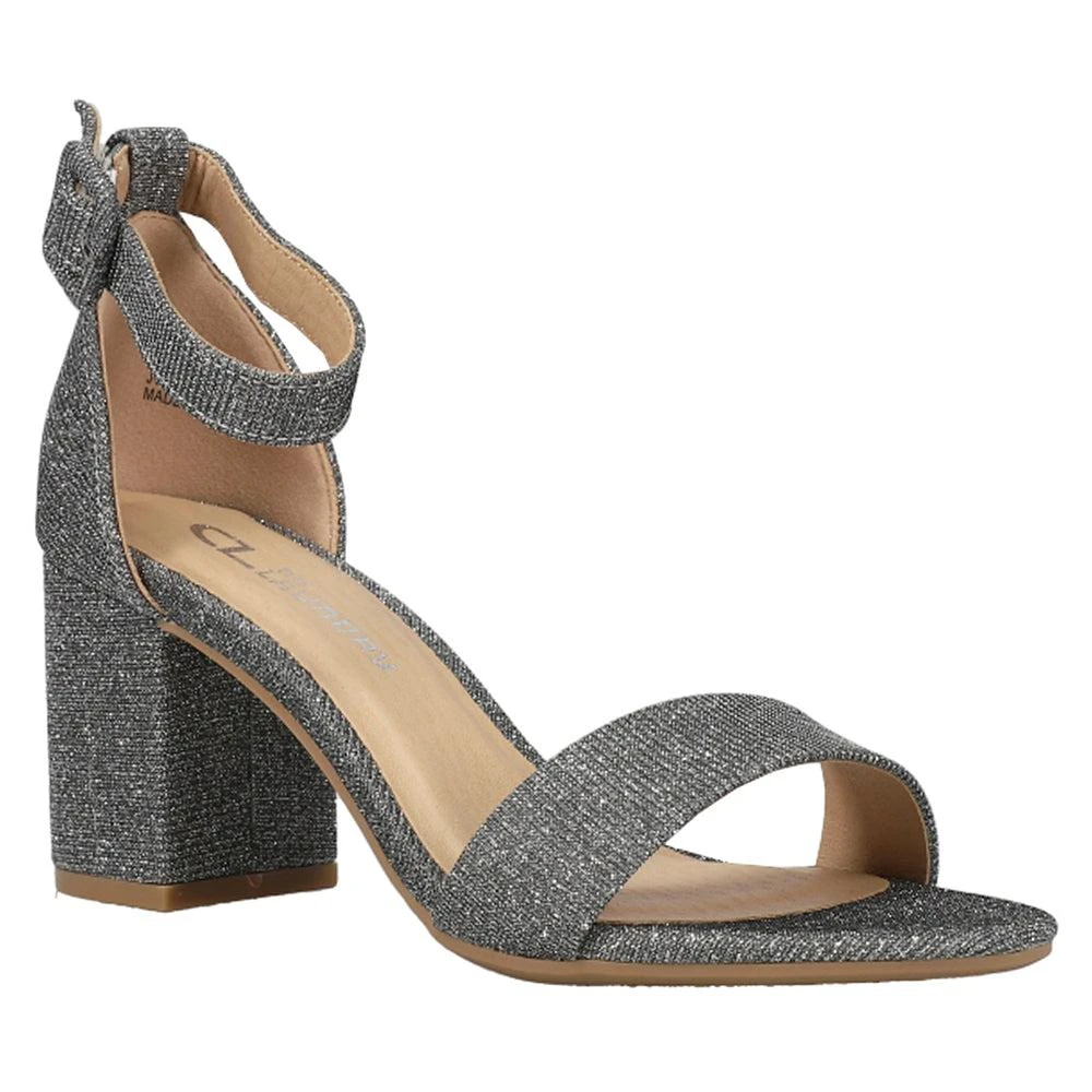 CL By Laundry Jody Shimmer Block Heel Sandals 2