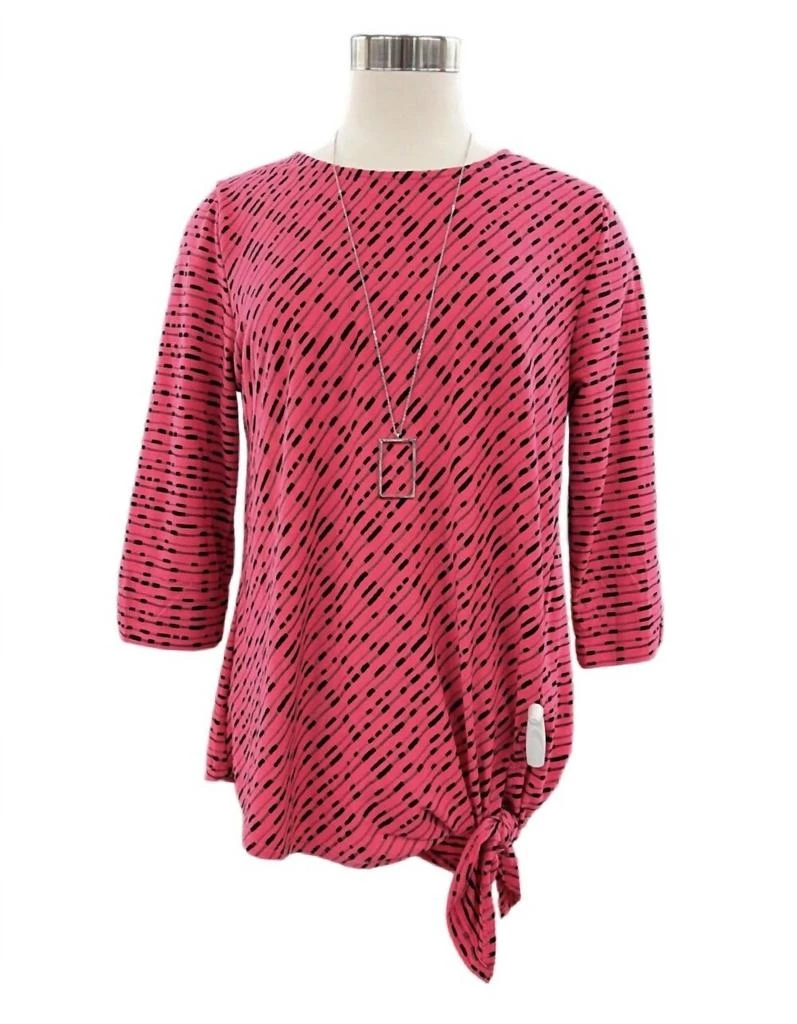 Southern Lady Southern Lady - Women's Side Tie Textured Top 1