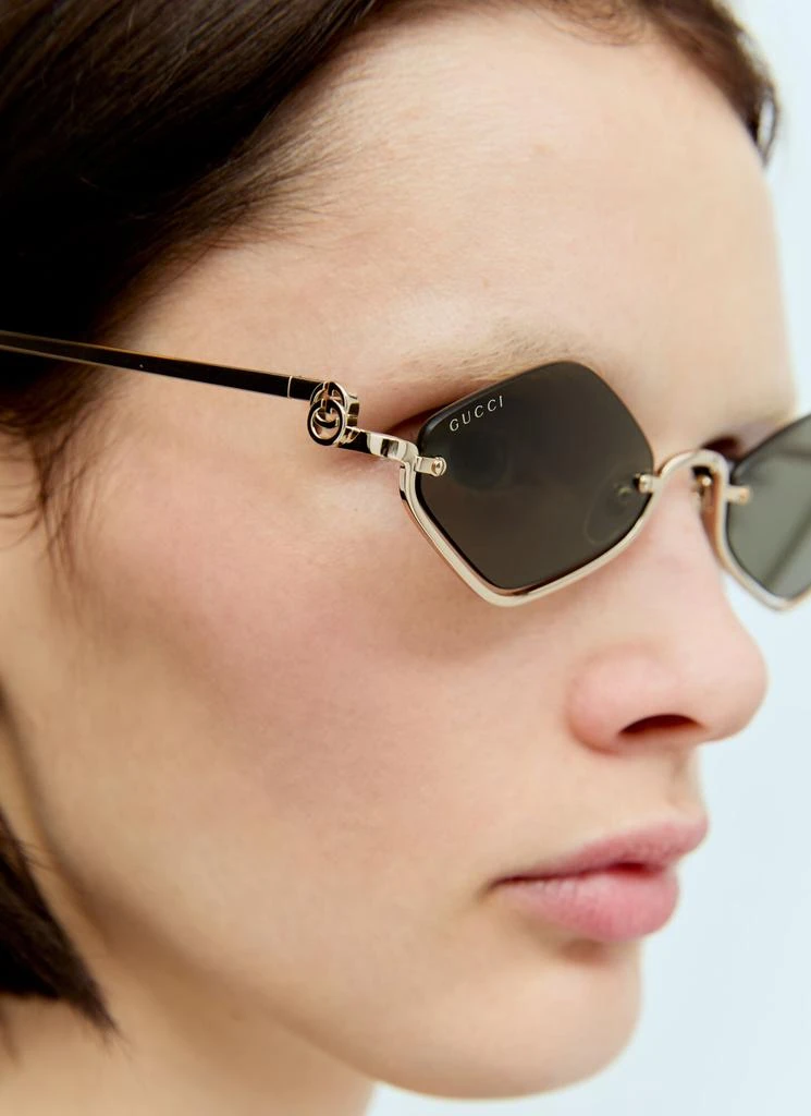 Gucci Geometric Frame Sunglasses 2