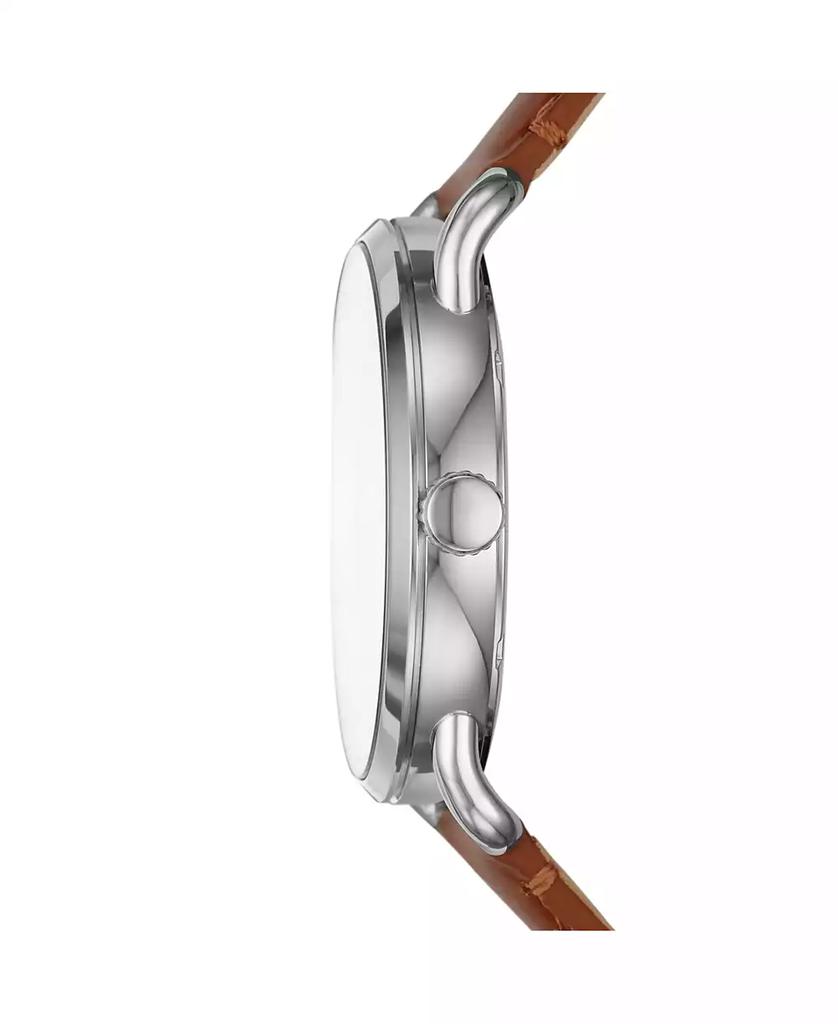 Fossil Men's Copeland Brown Leather Strap Watch 42mm