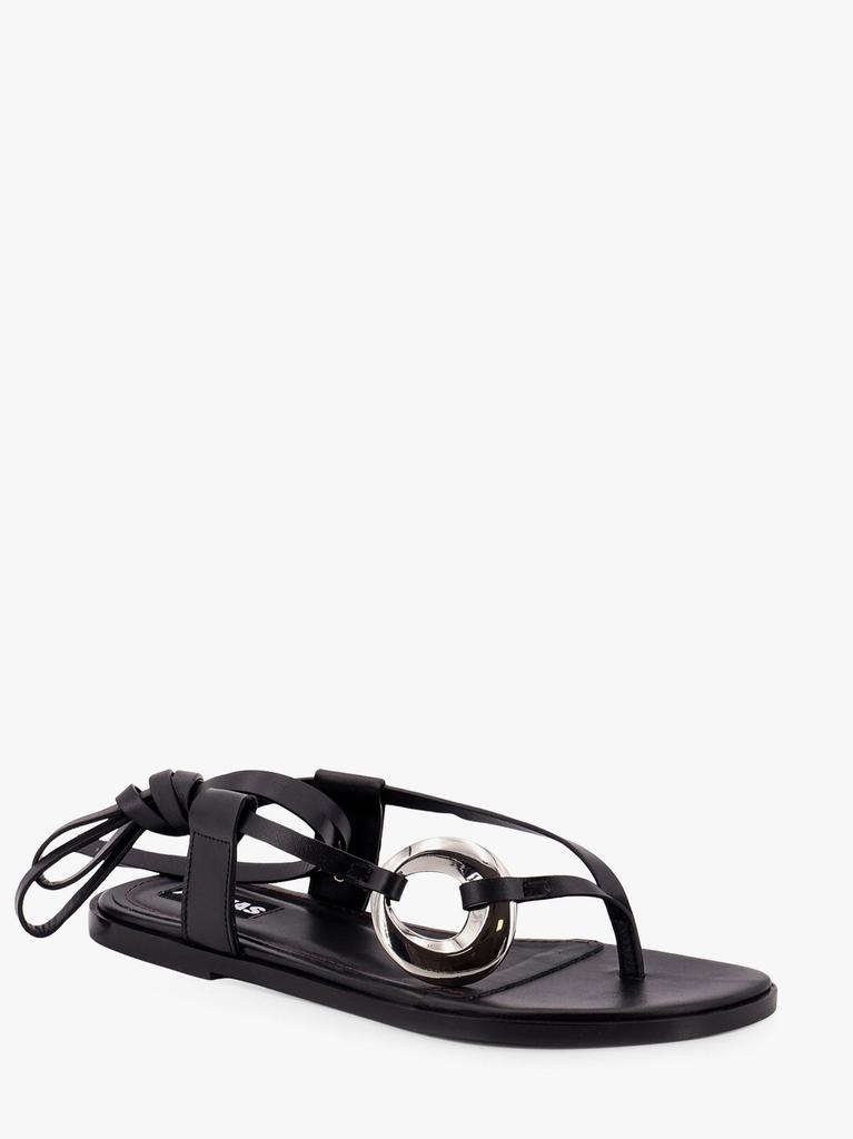 ALOHAS Morosia leather thong sandals with metal ring