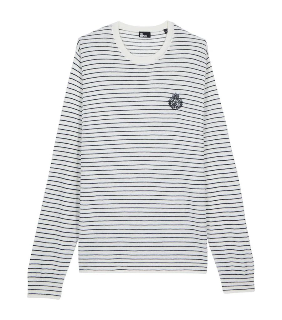 The Kooples Wool-Cashmere Striped Sweater 1