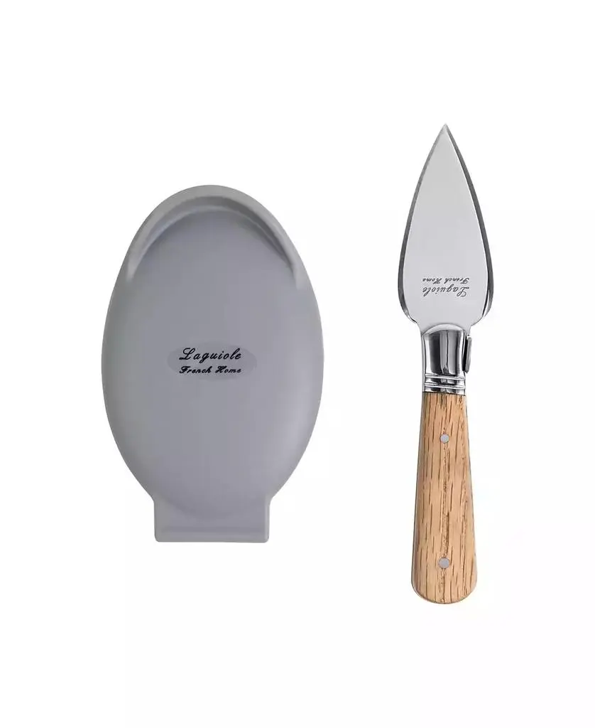 French Home Laguiole 2 Piece Oyster Knife and Silicone Holder
