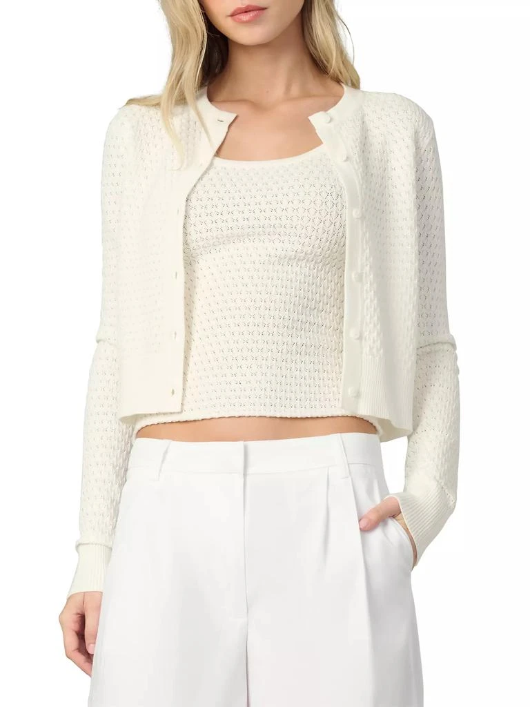 Joe's Jeans Dani Pointelle-Knit Cardigan 2