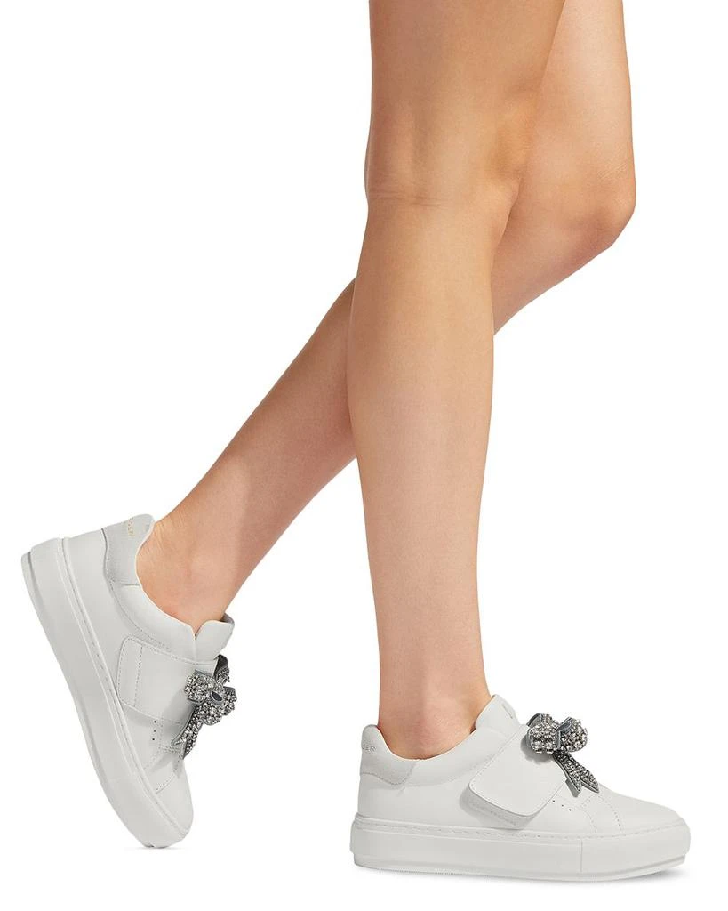 Kurt Geiger Women's Laney Embellished Bow Platform Sneakers 2