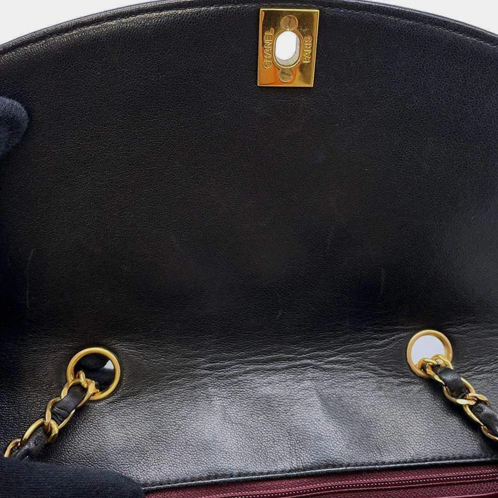 Chanel Chanel Black Lambskin Leather  22  Diana Chain Shoulder Bag 4