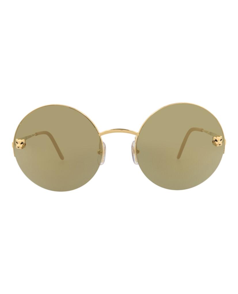Cartier Round-Frame Metal Sunglasses