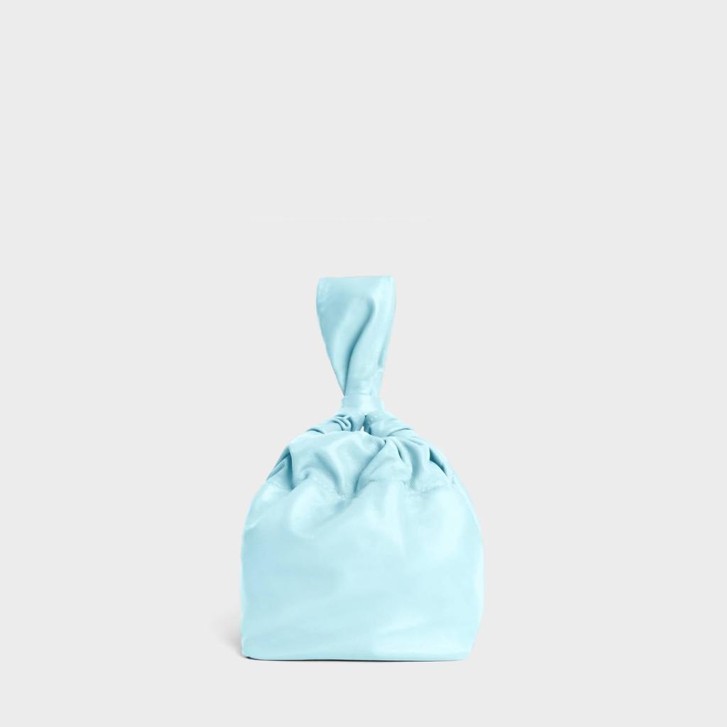 Lemiz Women's Mariposa Wristlet Leather Handbag In Light Blue