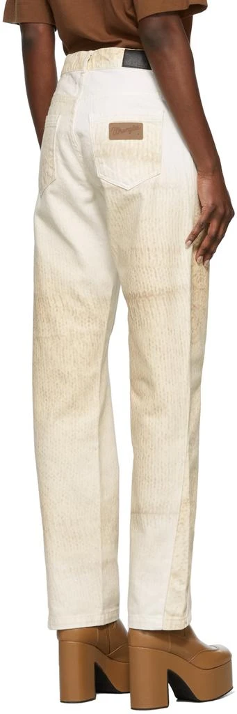 Bianca Saunders Beige Wrangler Edition Knit Where Jeans 3