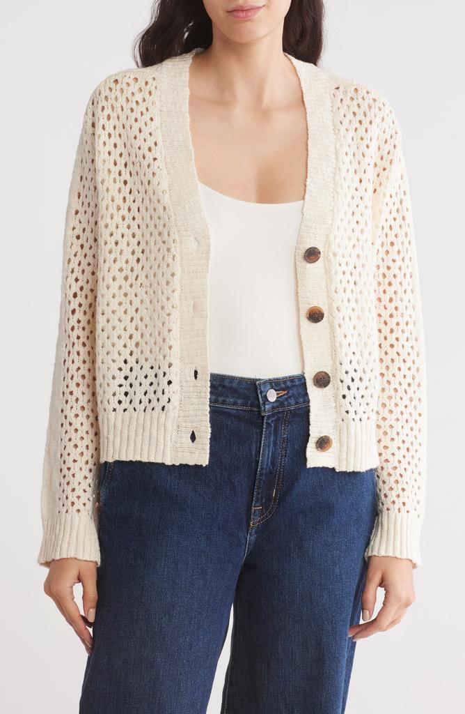 Design History Open Knit Cardigan