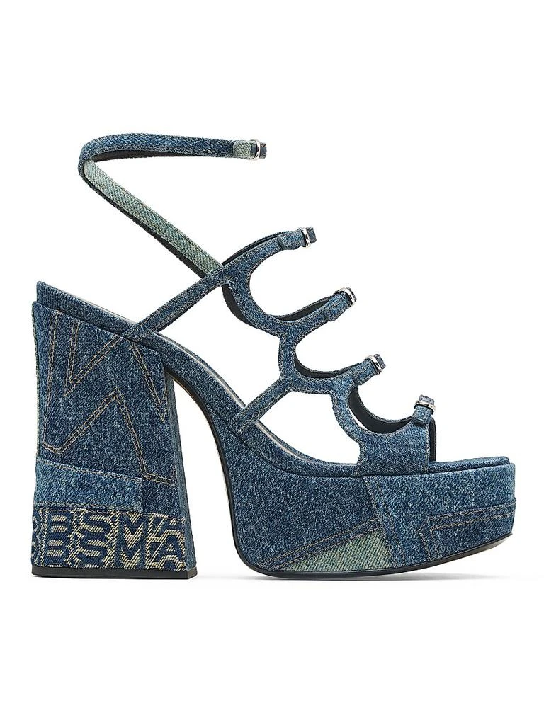 Marc Jacobs Kiki Denim Platform Pump Sandals 1