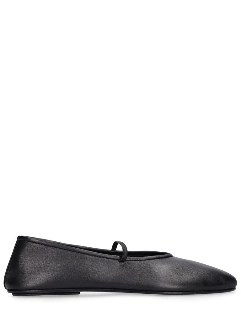 The Row 10mm Elastic Ballet Leather Flats