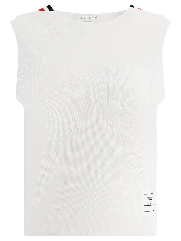 Thom Browne Thom Browne Stripe-Detailed Tank Top 1