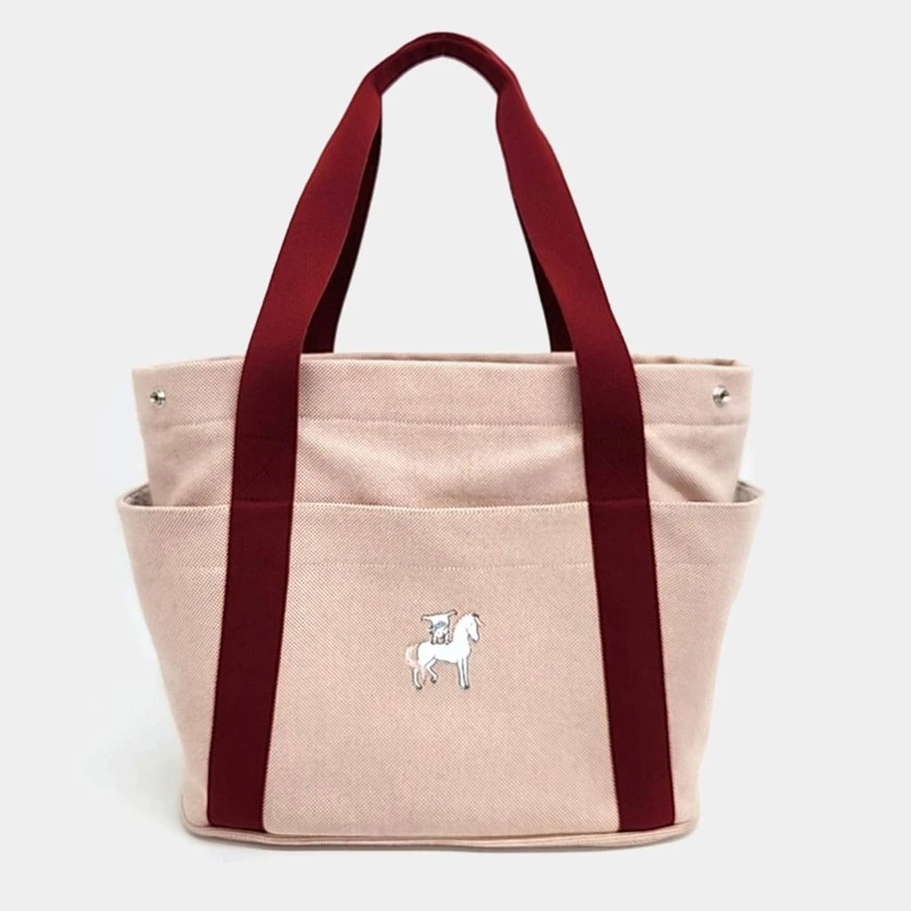 Hermes Hermes Terracotta Canvas Cabriole Diper Bag 1