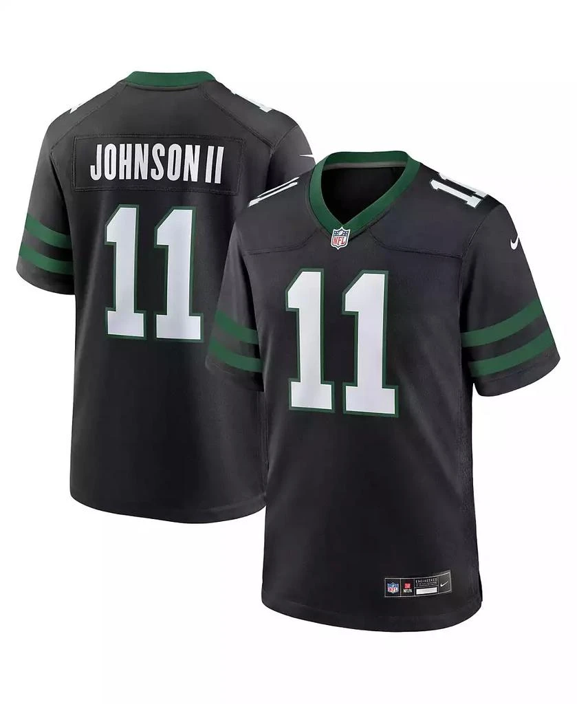 NIKE Men's Jermaine Johnson II Legacy Black New York Jets Alternate Game Jersey 1