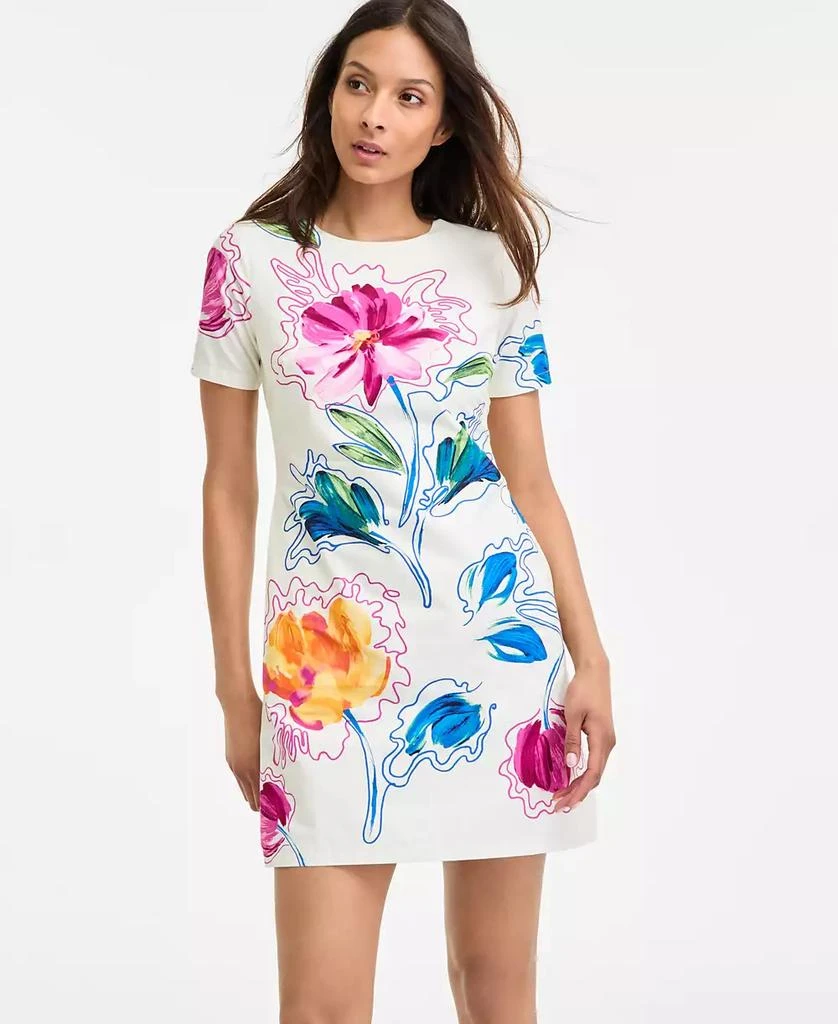 Maggy London Women's Floral-Print Shift Mini Dress 3