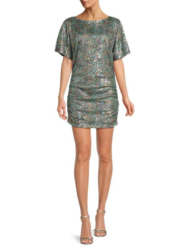 ba&sh Zendaya Sequin Ruched Mini Dress 1