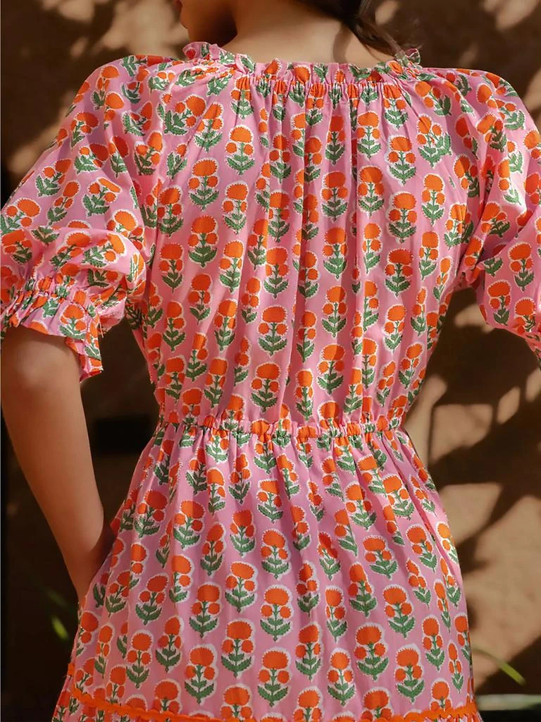 Pink City Prints Marigold Buta Calypso Dress 4