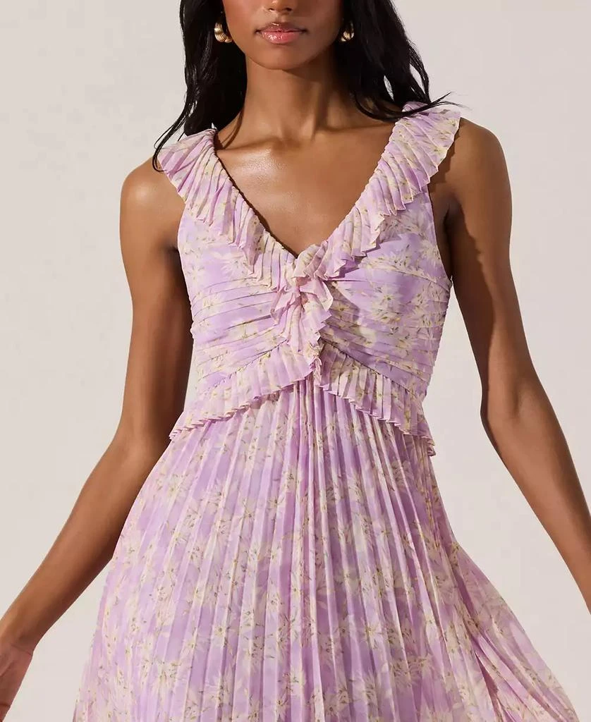 ASTR Women's Pleated Ruffle Dress 3
