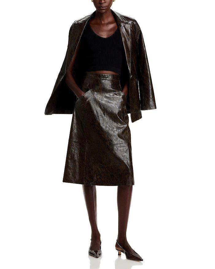 Kobi Halperin Zadie Faux Leather Skirt 2