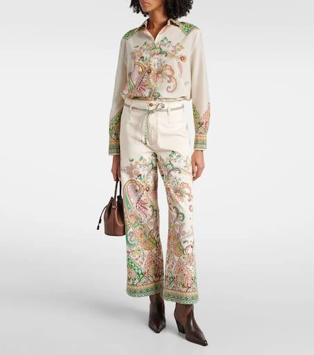 ETRO Paisley coated canvas knee-high boots 3