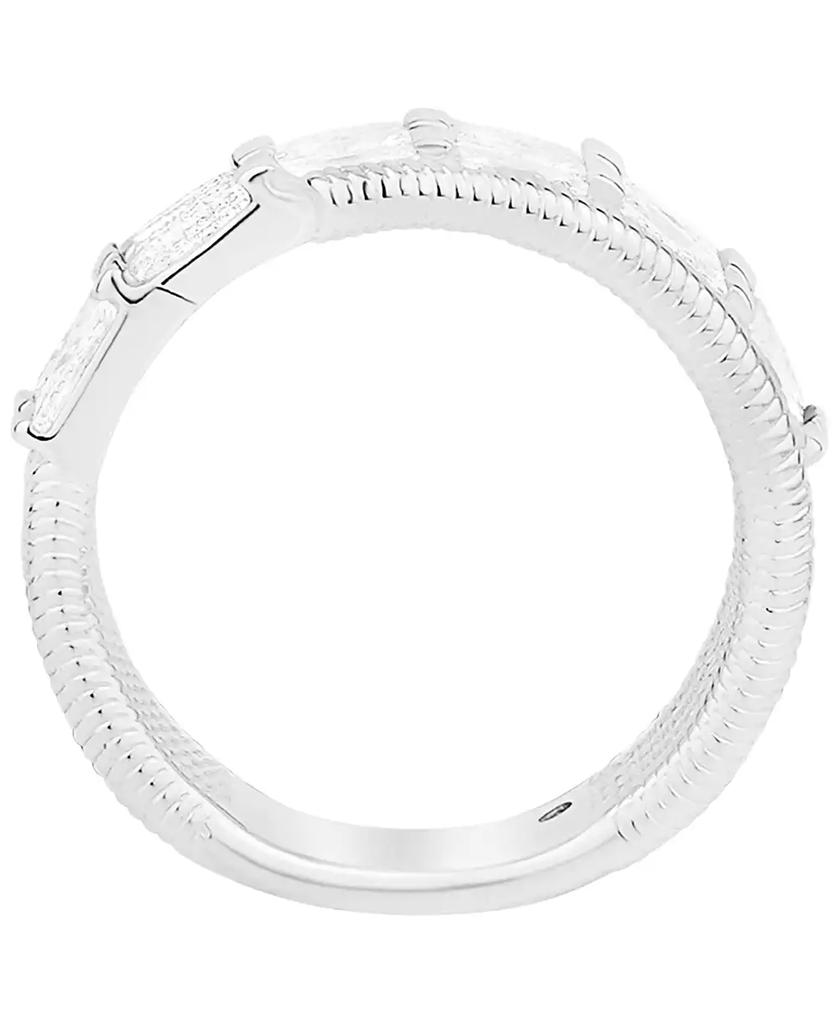 And Now This Cubic Zirconia Silver Plated Band Ring, Macy
s Exclusive
