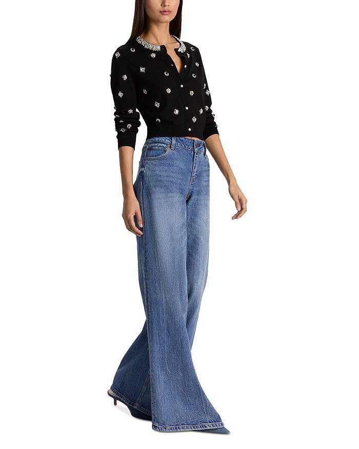 Alice + Olivia Dollie Embellished Cardigan Sweater 5