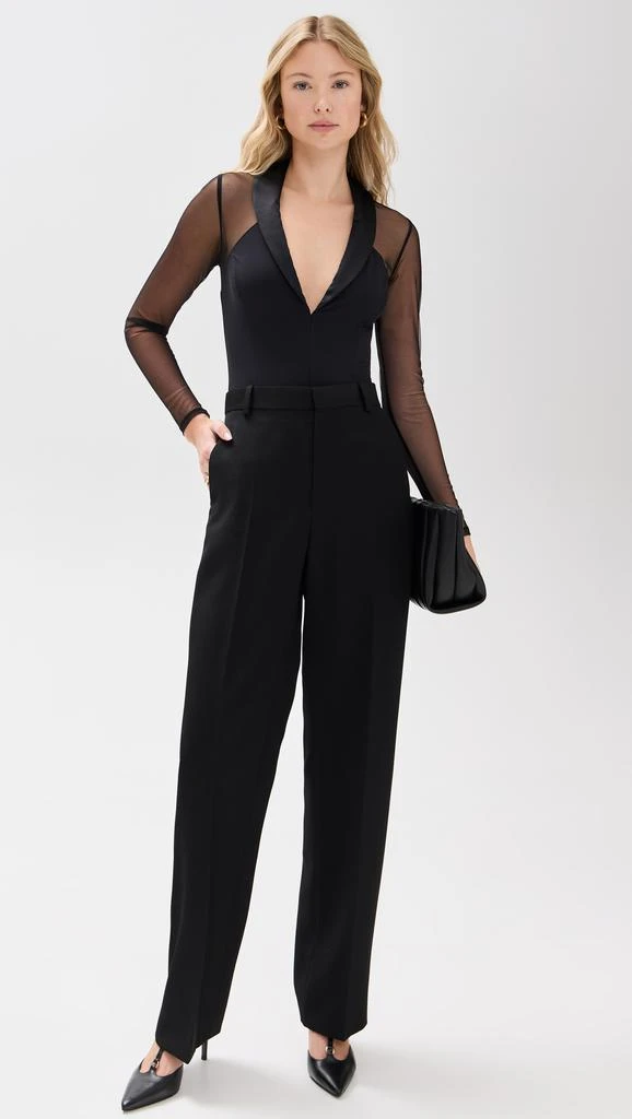 Fleur du Mal Tuxedo Thong Bodysuit 4