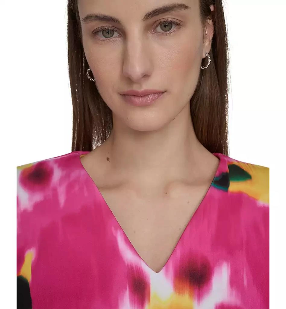 Calvin Klein Women's Floral-Print Scuba Sheath Dress 5