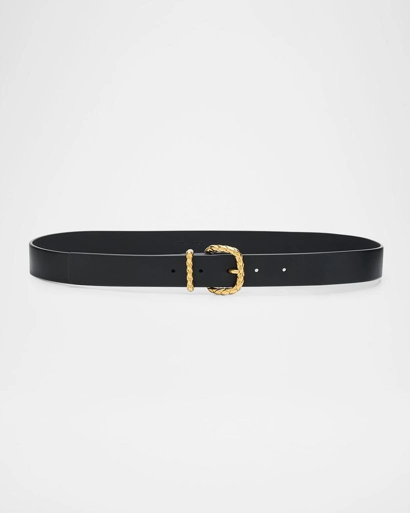 Bottega Veneta Twisted Triangle Napa Buckle Belt - Belts  display picture 1