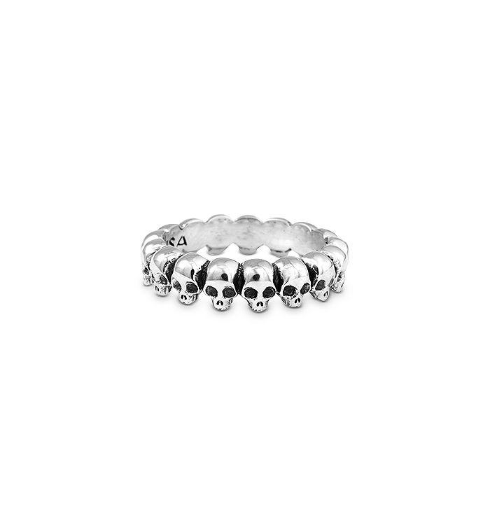 King Baby Skull Infinity Ring