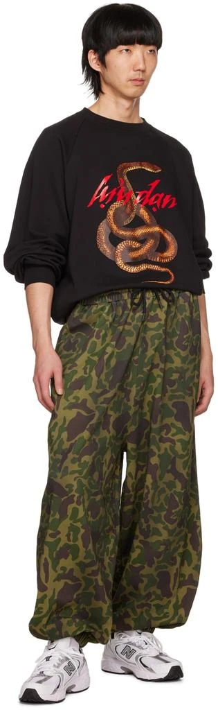 LU'U DAN Black Knotted Snake Sweatshirt 4