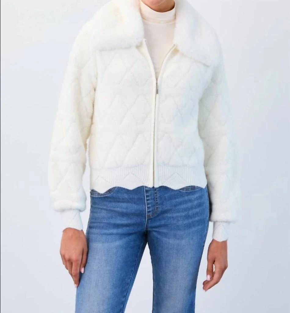 FDJ Fdj - Detachable Collar Bomber Sweater