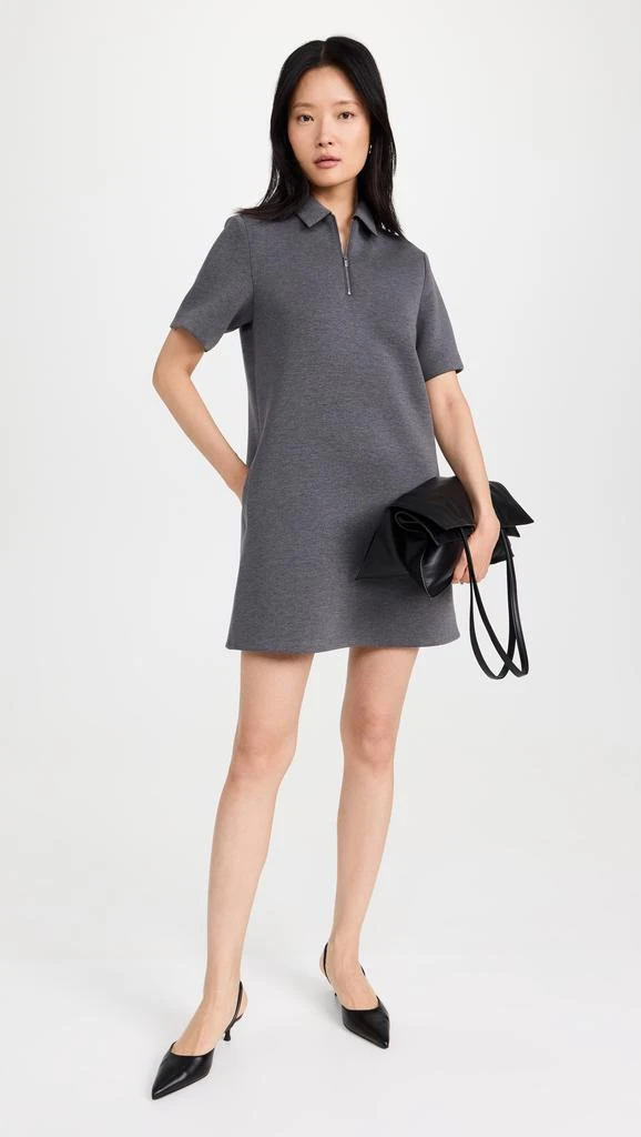 Theory Short Sleeve Half Zip Dress 4