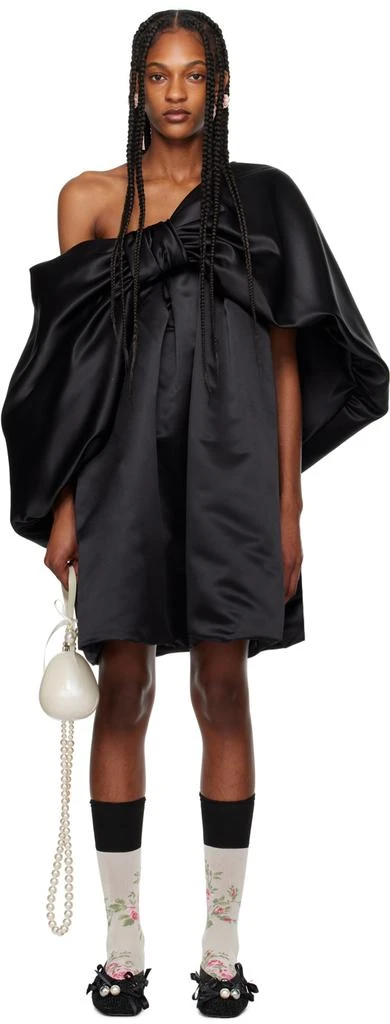 Simone Rocha Black Big Bow Minidress 1