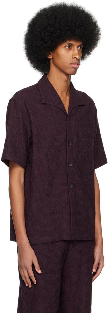 ABAGA VELLI Burgundy Palm Shirt 2