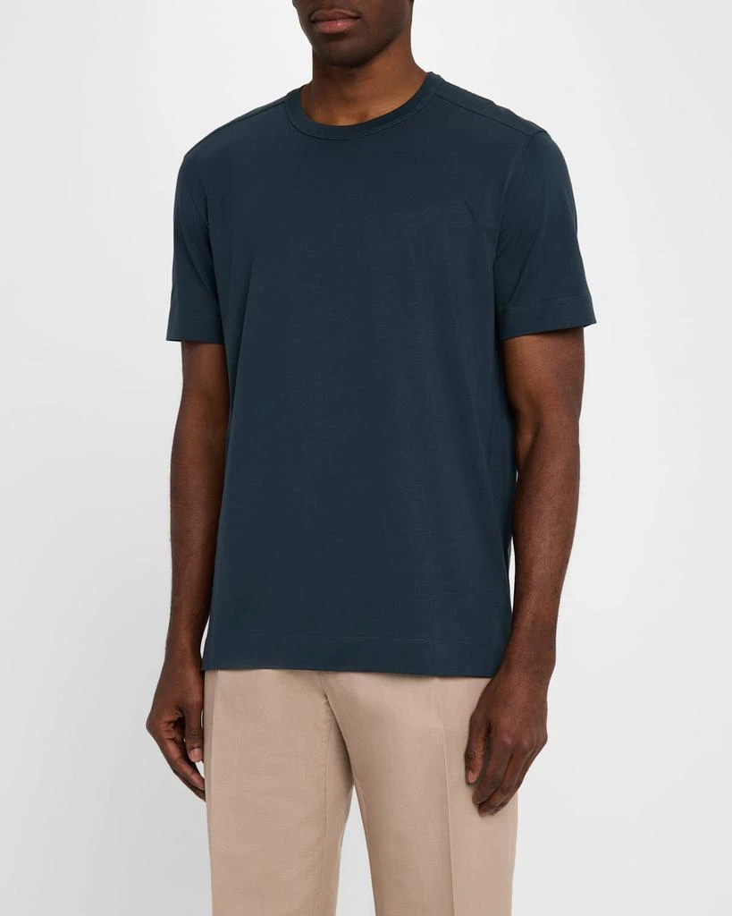 Zegna Men's Cotton Crewneck T-Shirt 4