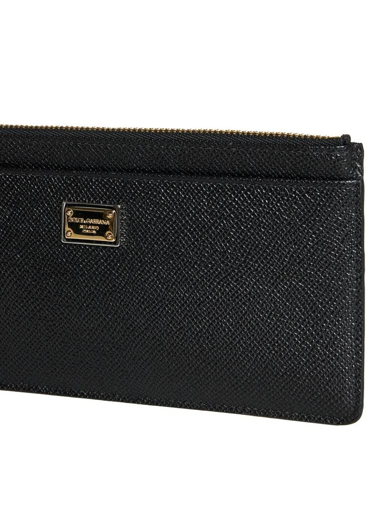 Dolce & Gabbana DOLCE & GABBANA | Large black Dauphine leather card case | Women | PZ 4