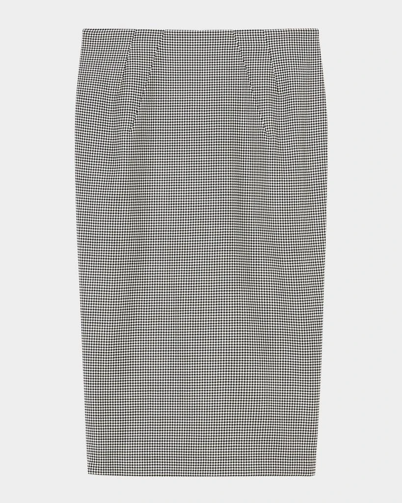 Marina Rinaldi Plus Size Etiopia Houndstooth Wool Midi Skirt 1