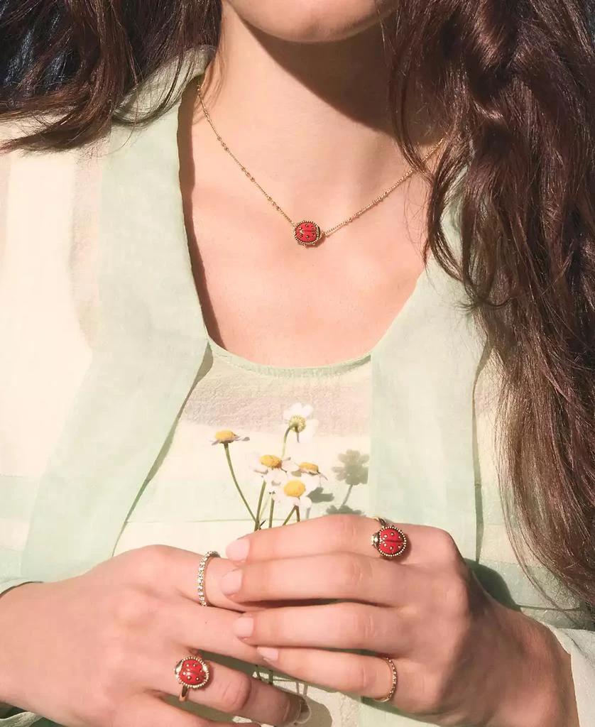 Kendra Scott 14k Gold Over Brass Lady Bug Short Pendant Necklace 6