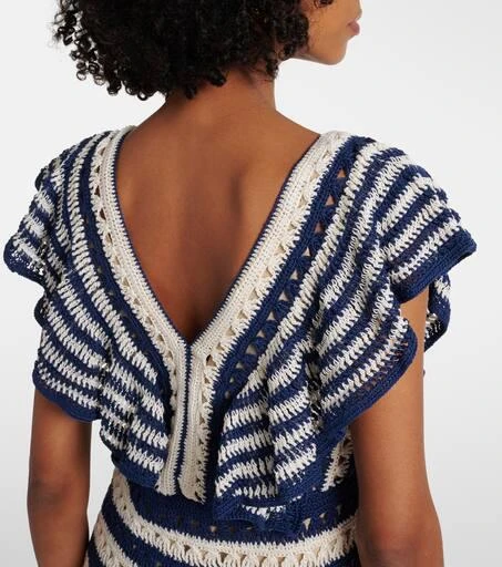 ANNA KOSTUROVA Farrah crochet cotton minidress 6