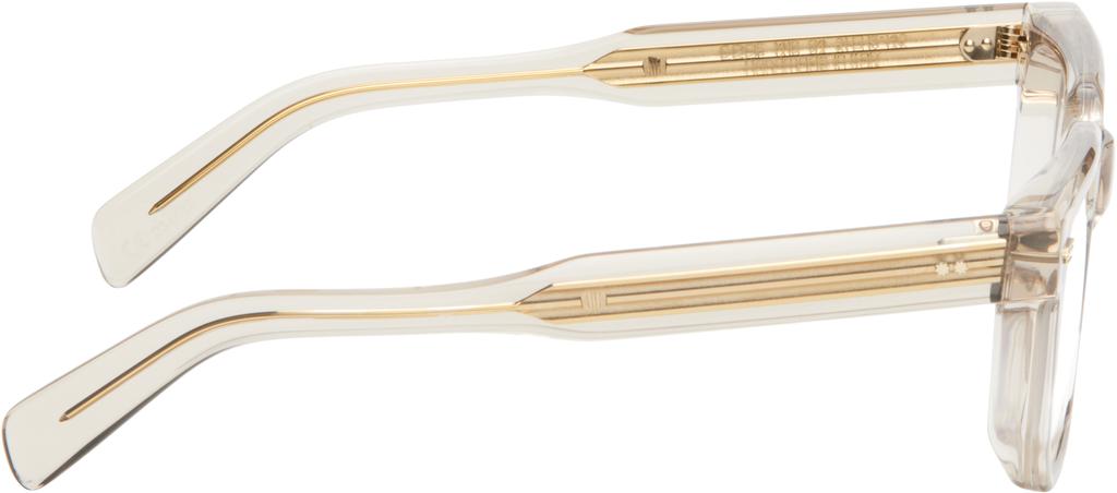 Cutler and Gross Beige 1410 Square Glasses