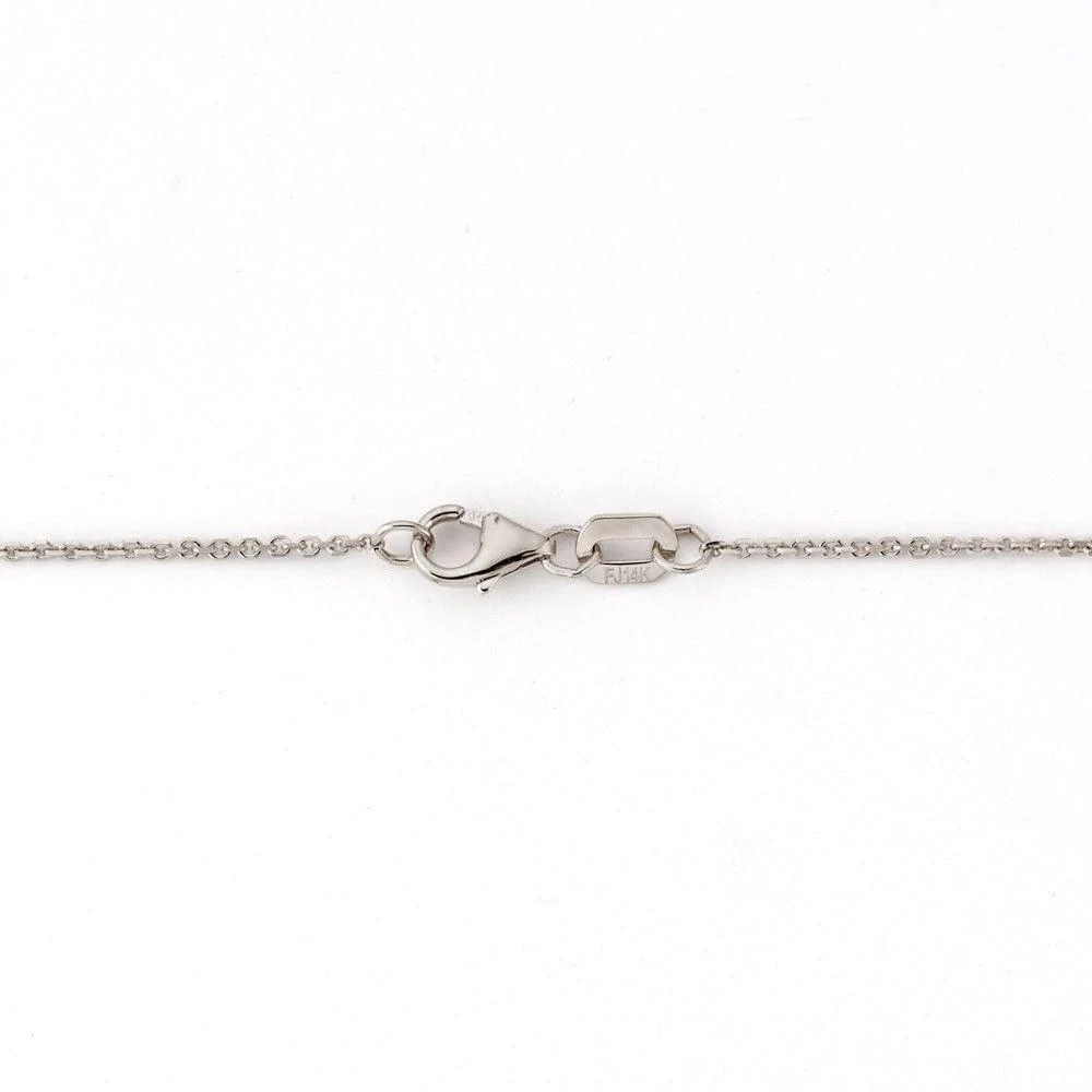 Suzy Levian 14k White Gold 0.25 ct TDW Diamond Solitaire Necklace 3