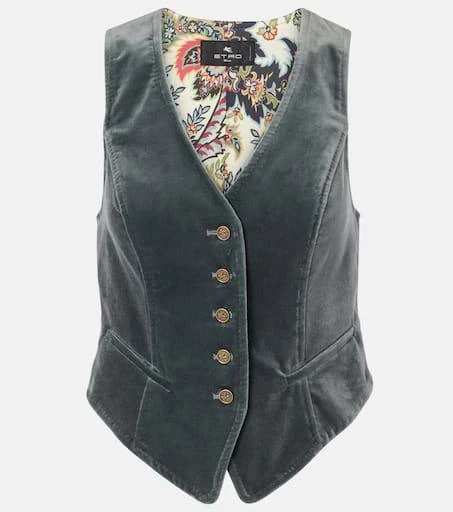ETRO Velvet vest 1