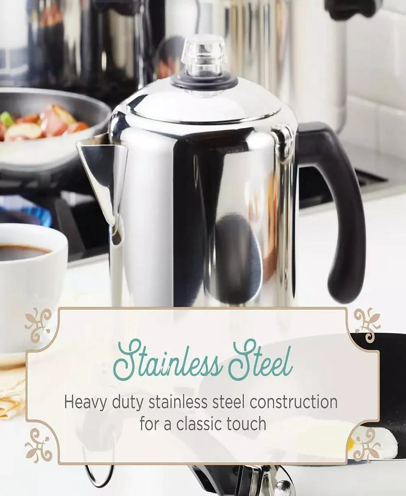 Farberware Yosemite Classic Stainless Steel 12-Cup Coffee Percolator 11