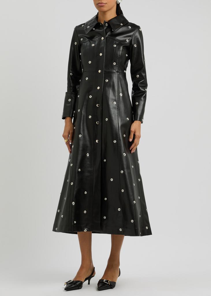 A.W.A.K.E MODE Stud-embellished faux leather coat