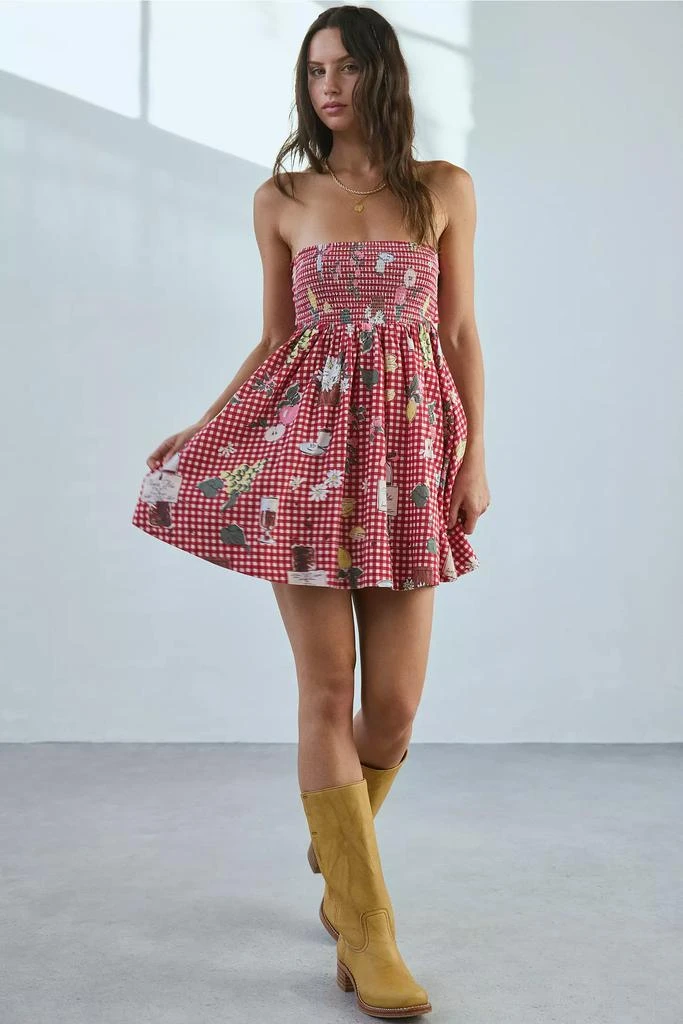 BDG BDG Juliana Smocked Strapless Mini Dress 2