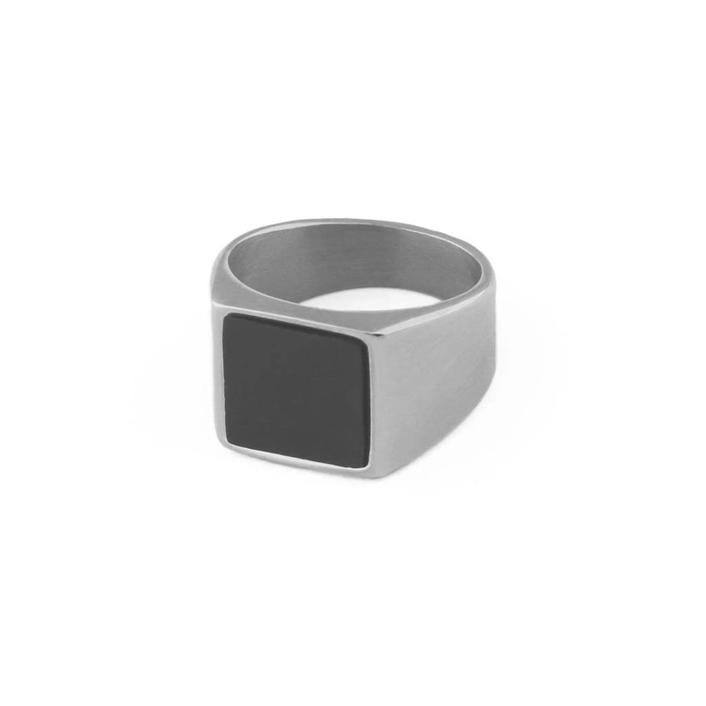 Orelia & Joe Black Onyx Signet Ring 1