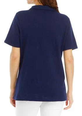 Kim Rogers® Rogers Womens Solid Polo Shirt 2