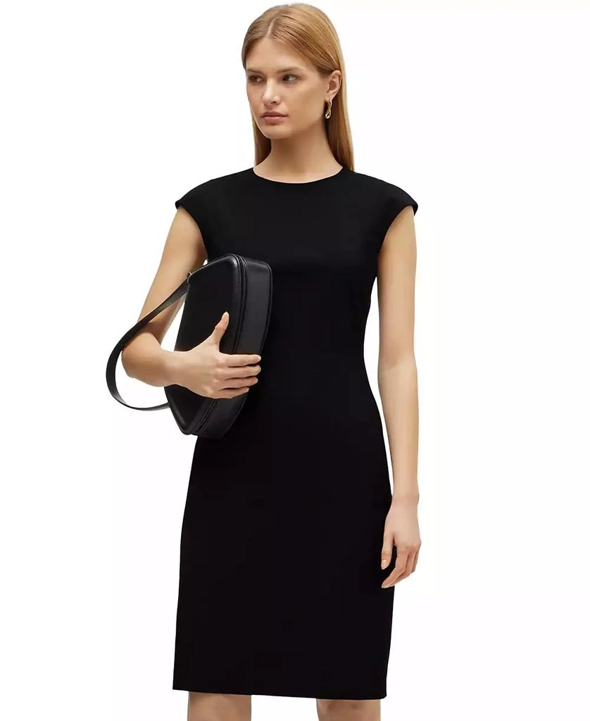 Hugo Boss Dironah Virgin Wool Sheath Dress - Black Hugo Boss Dironah Virgin Wool Sheath Dress - Black